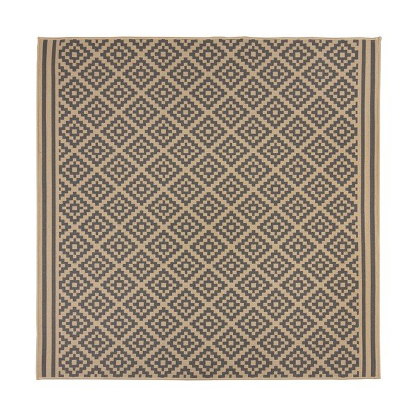 Pilkas/smėlio spalvos lauko kilimas 200x200 cm Moretti - Flair Rugs