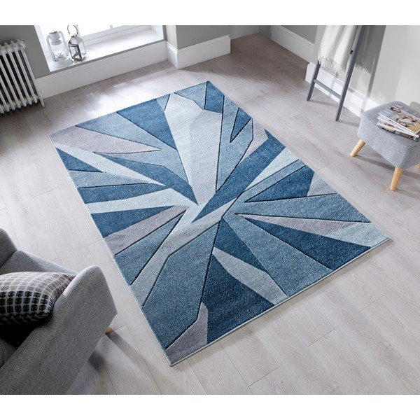 Kilimų kilimai "Flair" Kilimai "Shatter Denim", 160 x 230 cm-image-1