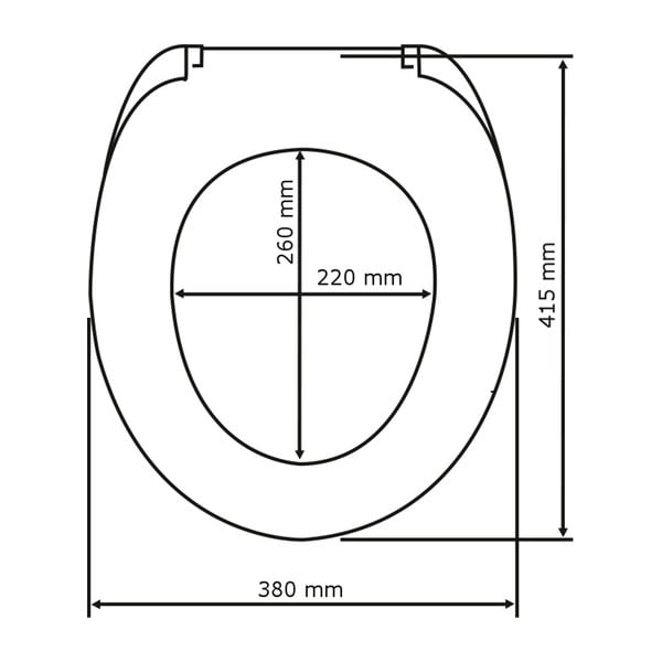 Balta klozeto sėdynė Wenko Prima, 41 x 38 cm-image-4