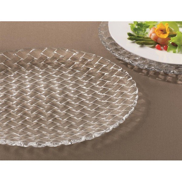 2 salotų lėkščių rinkinys iš krištolo Nachtmann Bossa Nova, ⌀ 23 cm-image-1