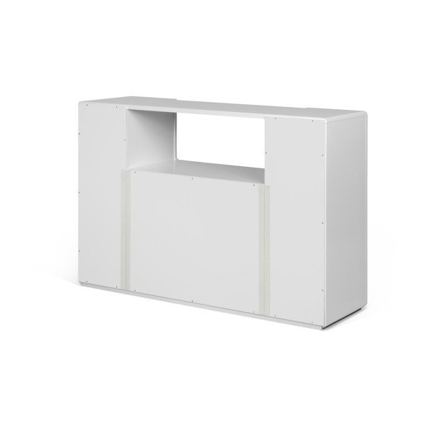 Balta blizgi komoda TemaHome Jade-image-1