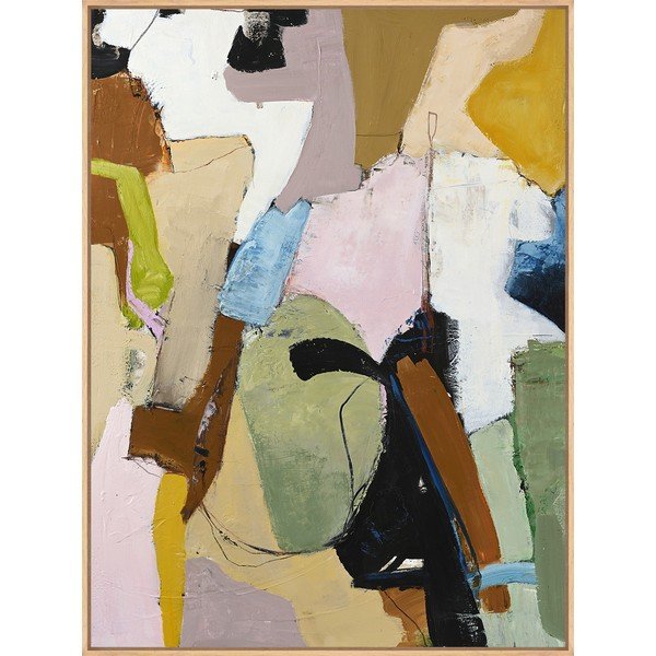 Spausdintas/su rankomis dažytais elementais paveikslas su rėmeliu/tapyba ant drobės 93x117 cm Out Of Ordinary – Malerifabrikken