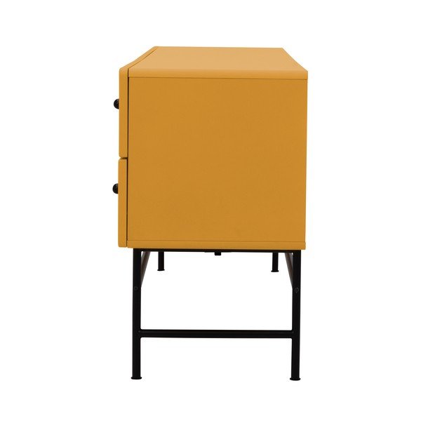 Geltona žema komoda 68,5x68,5 cm Cocktail - Tenzo-image-3