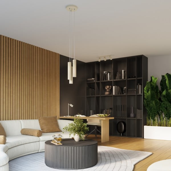 Kreminės spalvos taškinis šviestuvas 6,5x45 cm Gleam – Sollux-image-4