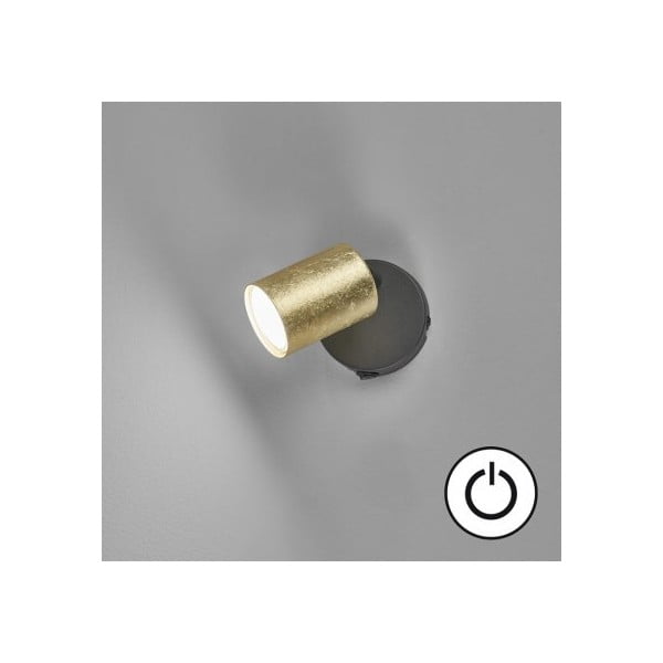 Sieninė lempa juodos spalvos/auksinės spalvos ø 8 cm Vano – Fischer & Honsel-image-1