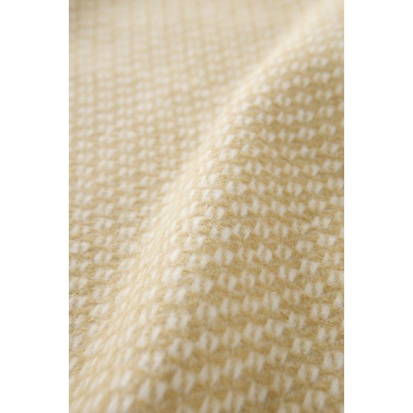 Smėlio spalvos iš medvilnės mišinio antklodė ir pledas 140x180 cm Wabi – Euromant-image-2