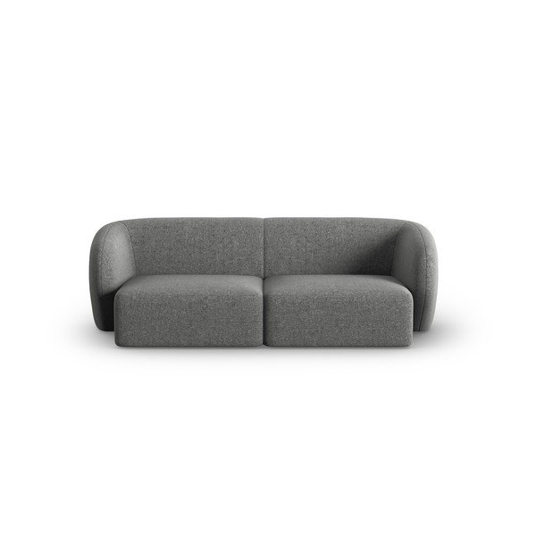 Pilkos spalvos iš šenilinio audinio sofa 188 cm Paolo – Milo Casa