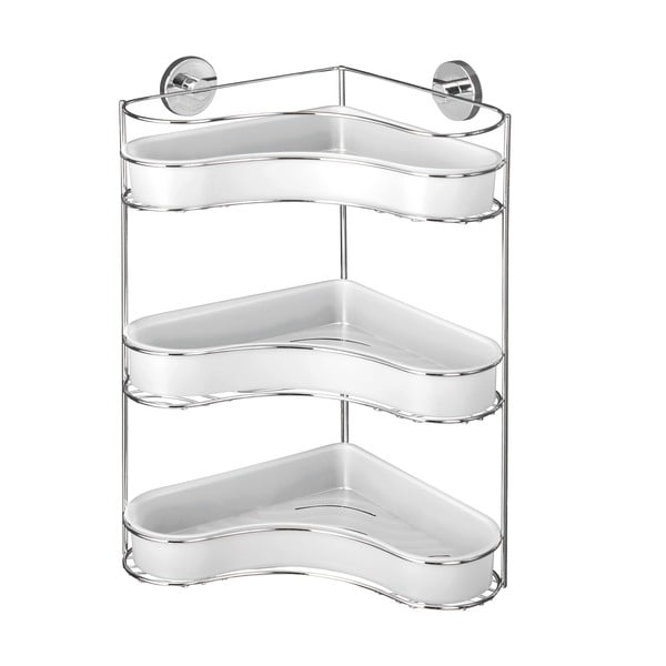 Savarankiška 3 aukštų kampinė lentyna su indeliais Wenko Vacuum-Loc, iki 33 kg-image-2