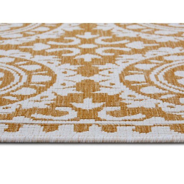 Lauko kilimas ochros spalvos/baltos spalvos 80x250 cm Jardin – NORTHRUGS-image-4