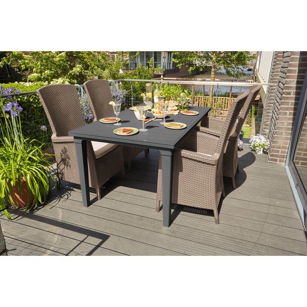 Šviesiai rudos spalvos plastikinis sodo krėslas Vermont – Keter-image-2