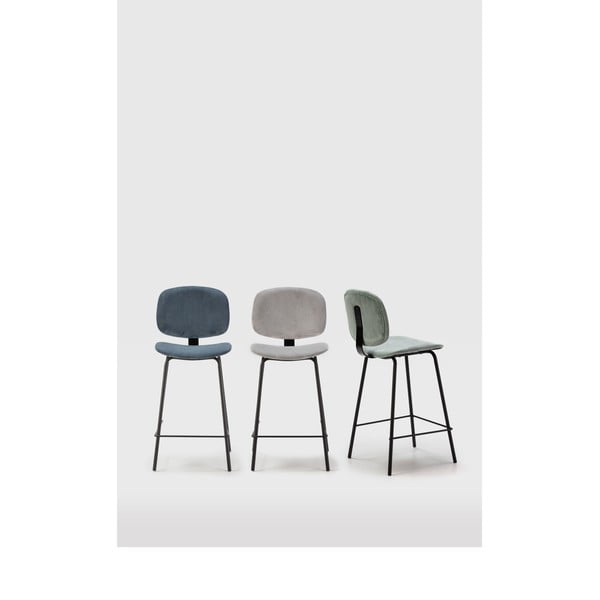 Baro taburėtės mėlynos spalvos 2 vnt. (sėdynės aukštis 66 cm) Arus – Marckeric-image-1