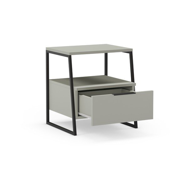 Naktinis staliukas žalios spalvos/pilkos spalvos Velia – Marckeric-image-2