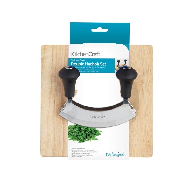 Pjaustymo lentos ir žolelių smulkintuvo rinkinys "Kitchen Craft Hachoir-image-1