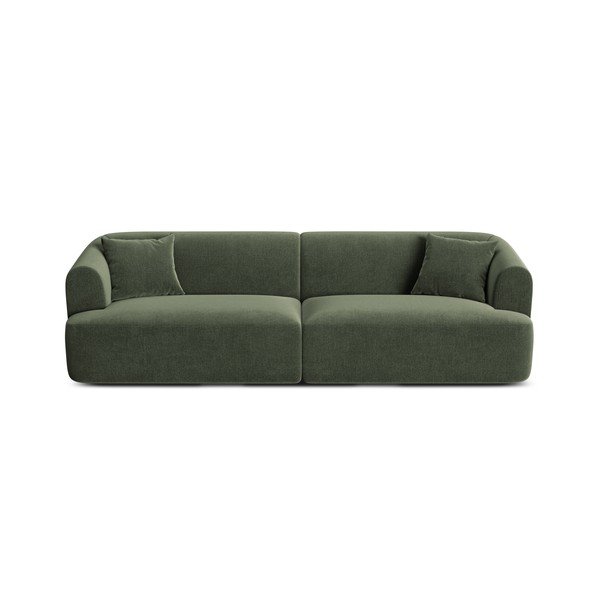 Žalios spalvos sofa iš velveto 255 cm Campi – Cosmopolitan Design