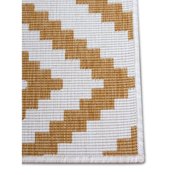 Lauko kilimas ochros spalvos/baltos spalvos 120x170 cm Malta – NORTHRUGS-image-4