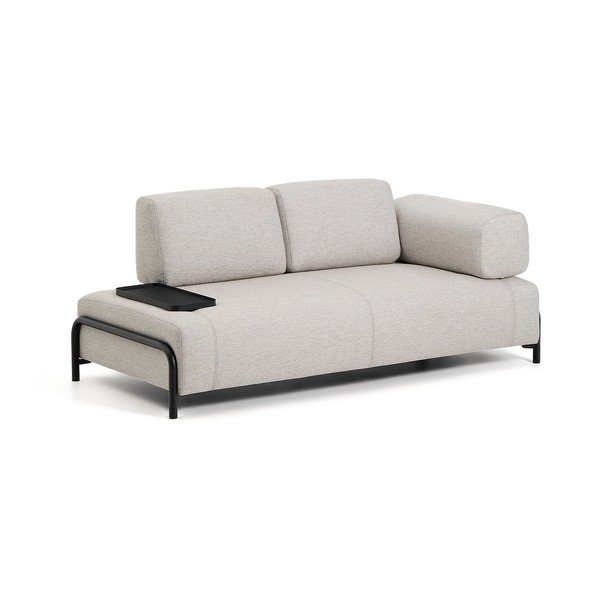Pilkai smėlinės spalvos sofa 200 cm Compo – Kave Home-image-2