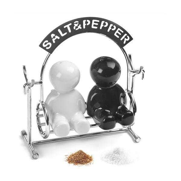 Druskinė ir pipirinė su stovu Salt & Pepper – Balvi