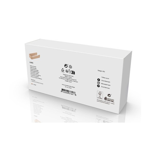 Sieninis smėlio spalvos iš metalo laikiklis tualetiniam popieriui Ume – Zone-image-4