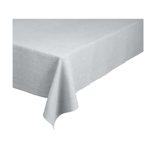 Šviesiai pilka lininė staltiesė Blomus, 160 x 300 cm