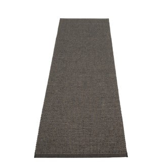 Antracito spalvos lauko kilimas 70x240 cm Emm Black Linen – Pappelina