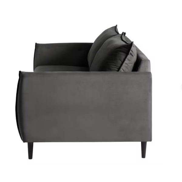 Tamsiai pilkos spalvos iš velveto sofa 203 cm Juli – Ropez-image-2