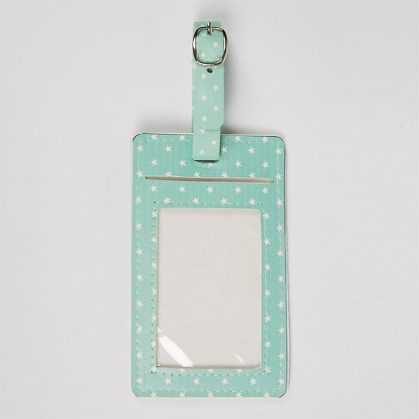 Mėlyna Sass & Belle Flamingo lagamino etiketė-image-1