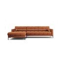 Kampinė sofa raudonos plytų spalvos (su kairiuoju kampu) Bali – Cosmopolitan Design