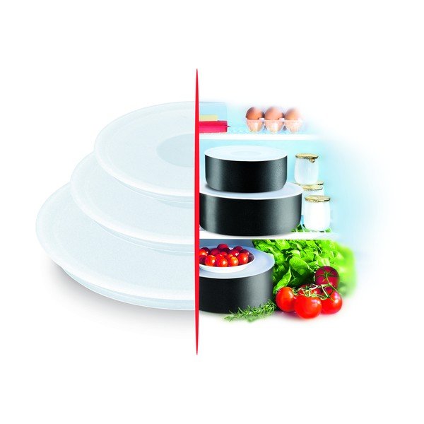 3 vnt. maisto produktų laikymo dangtelių - Tefal-image-2