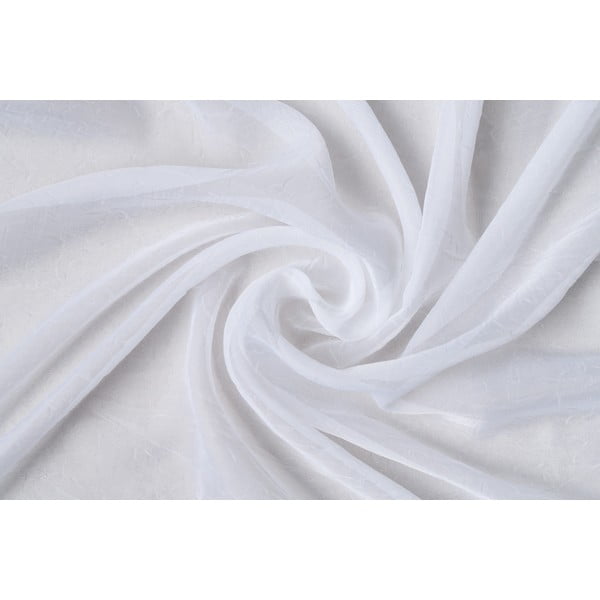 Iš šydo permatoma užuolaida baltos spalvos 300x260 cm Crush – Mendola Fabrics-image-3