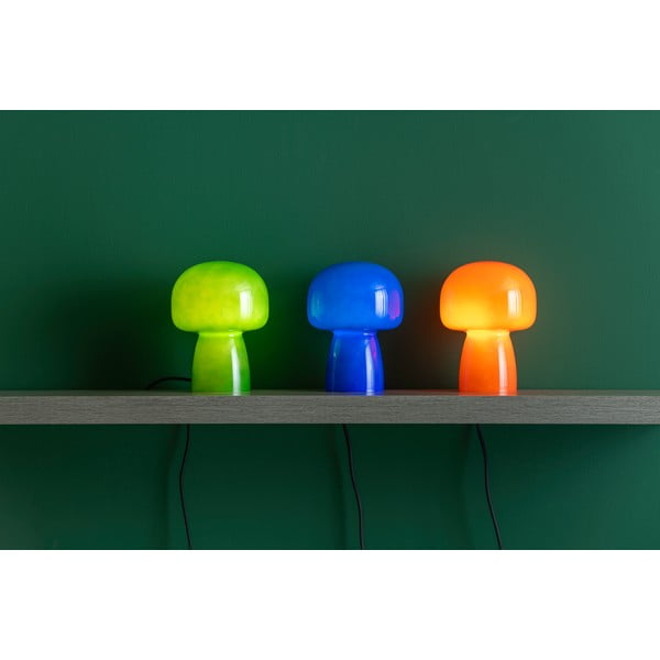 Tamsiai žalios spalvos iš stiklo stalinis šviestuvas (aukštis 20 cm) Fervor – Leitmotiv-image-2