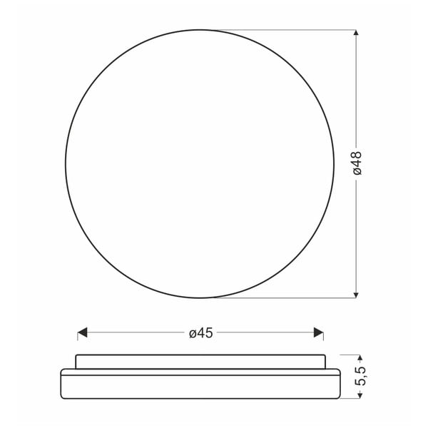 Lubinis šviestuvas natūralios spalvos LED ø 48 cm Gandava – Candellux Lighting-image-2