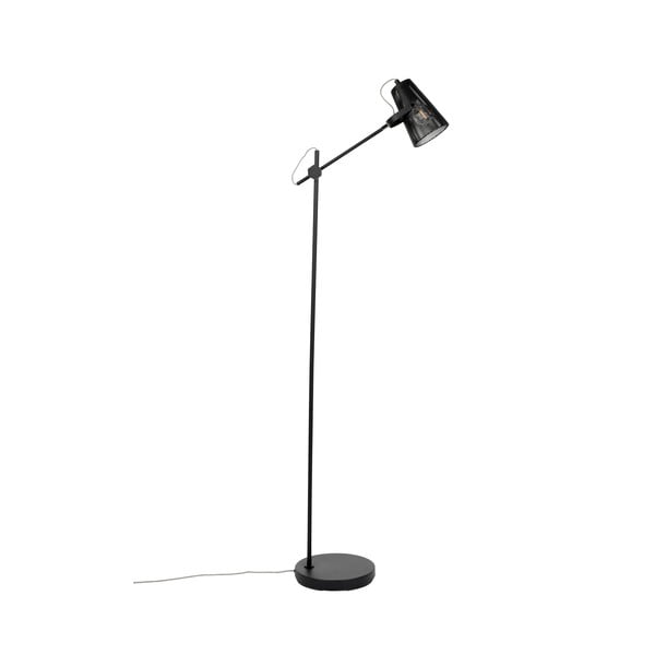 Juoda grindų lempa Fokus - White Label