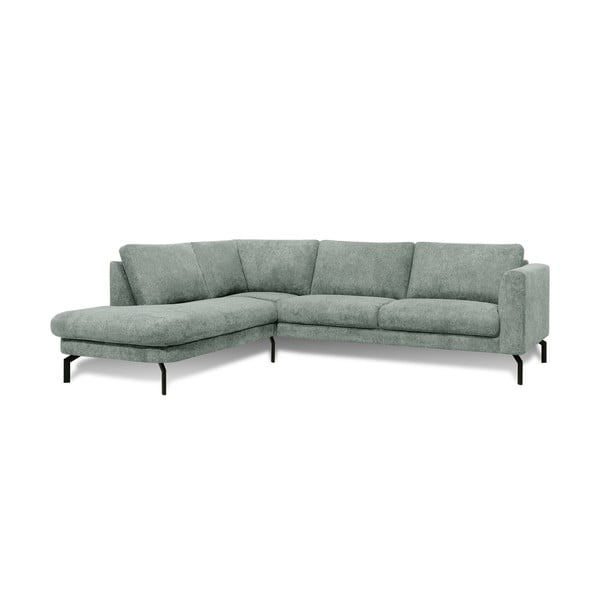 Kampinė sofa šviesiai pilkos spalvos (su kairiuoju kampu) Gomero – Scandic-image-1