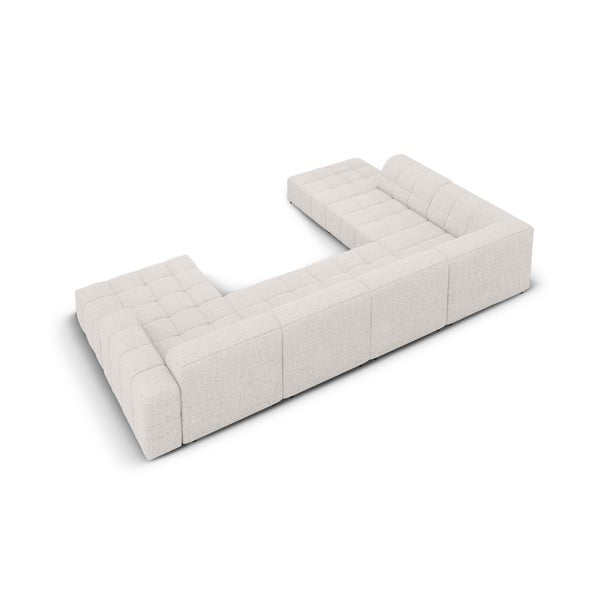 Kampinė sofa šviesiai pilkos spalvos (su kairiuoju kampu/„U“ formos) Chicago – Cosmopolitan Design-image-4