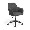 Tamsiai pilka biuro kėdė Kave Home Madina