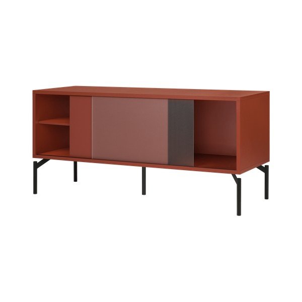 Terakotos spalvos TV spintelė 116x55x42 cm Met Mini – noo.ma