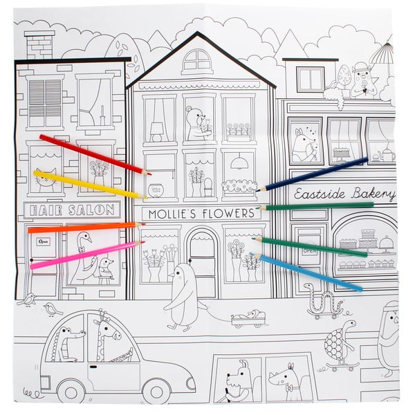 Spalvinimo knygelė On Our Street – Rex London-image-2