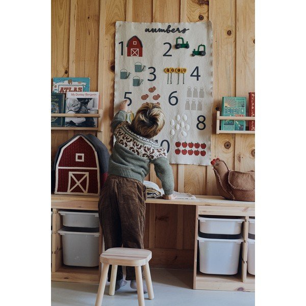 Vaikiška sieninė dekoracija Farm Numbers – Lorena Canals-image-1