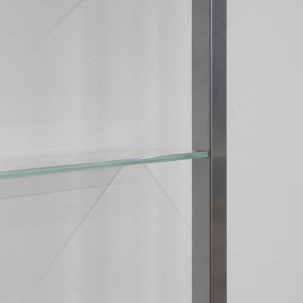 Sidabrinės spalvos iš metalo kelių aukštų sieninė lentyna 46 cm Cubic – Spinder Design-image-3