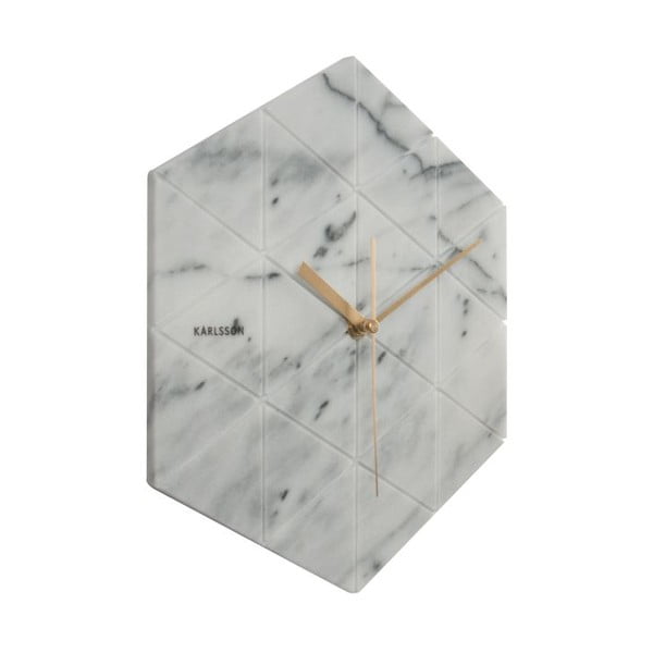 Baltas sieninis laikrodis Karlsson Hexagon-image-2