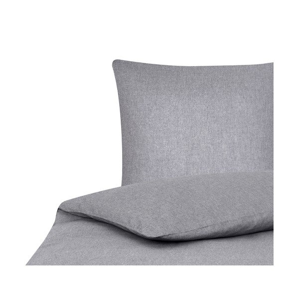 Pilka viengulė patalynė su kašmyru Westwing Collection Cashmere, 155 x 220 cm-image-2