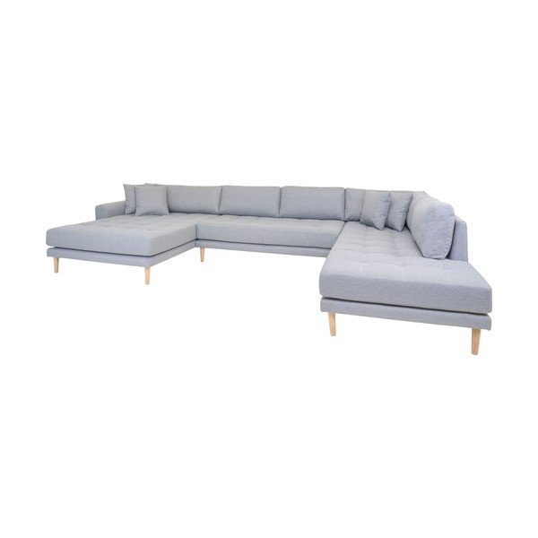 Pilka kampinė sofa (dešinysis kampas) Lido - House Nordic-image-1