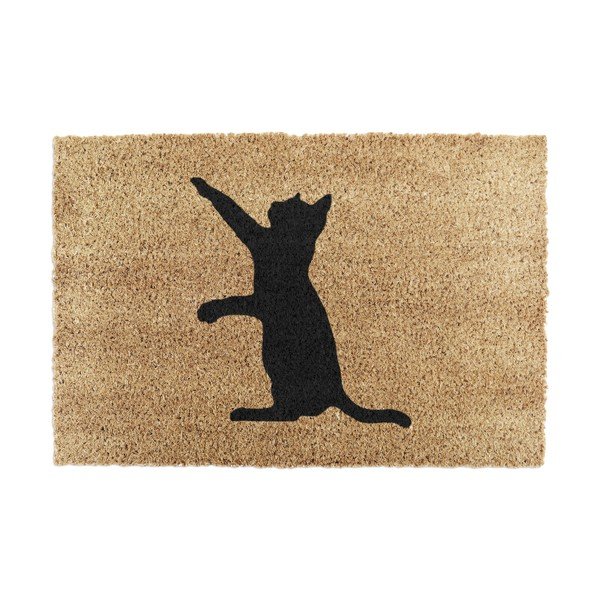 Iš kokoso pluošto grindų kilimėlis 40x60 cm Cat – Artsy Doormats