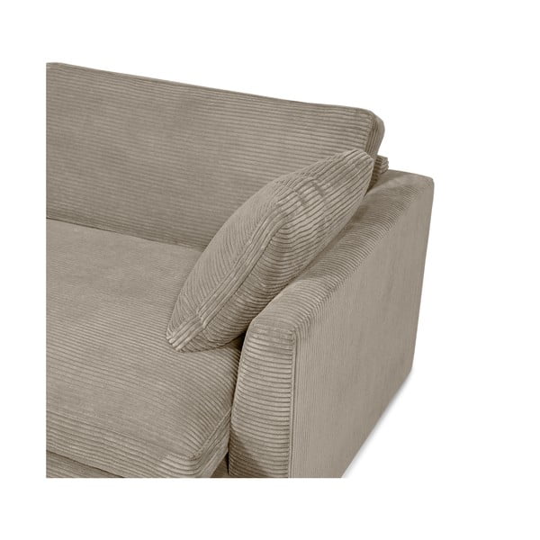 Sofa iš kordinio velveto smėlio spalvos 132 cm Mobby – Scandic-image-1