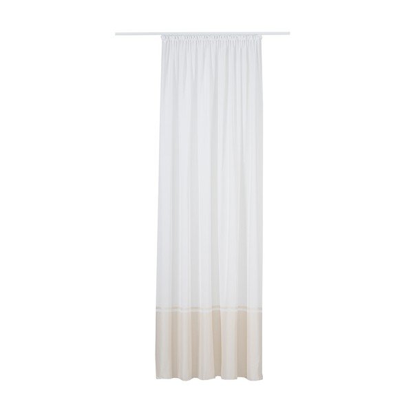 Permatoma užuolaida baltos spalvos/smėlio spalvos 300x260 cm Sanova – Mendola Fabrics-image-2