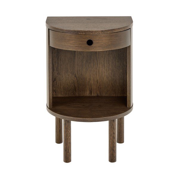 Tamsios natūralios spalvos naktinis staliukas iš ąžuolo Paron – Actona
