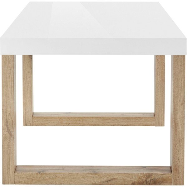 Valgomojo stalas baltos spalvos 90x160 cm Solid – Støraa-image-4