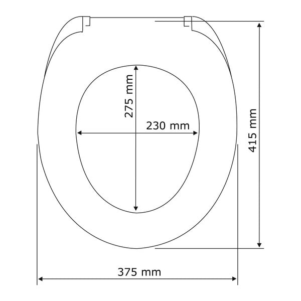 Lengvai užsidaranti tualeto sėdynė Wenko Flamingo, 45 x 38 cm-image-4