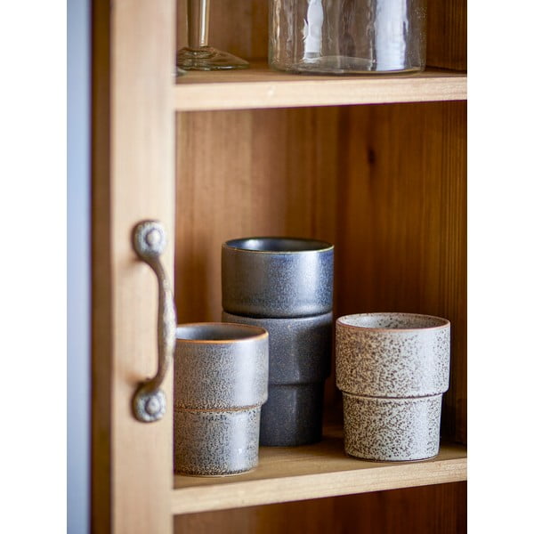 Rudos spalvos iš akmens masės puodeliai 4 vnt. espreso 150 ml Ewan – Bloomingville-image-2