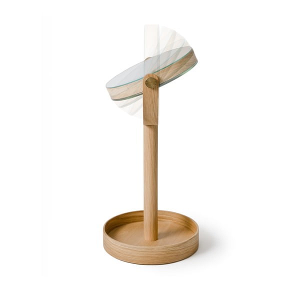 Kosmetinis didinantis veidrodis (5x) su medžio masyvo rėmu ø 19,5 cm Magnify – Wireworks-image-4